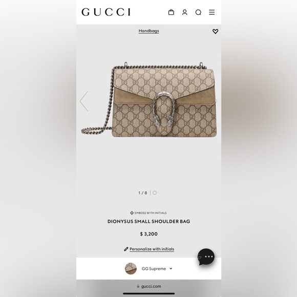 A100- 💯 % authentic Gucci small Dionysus shoulder bag - Picture 16 of 16